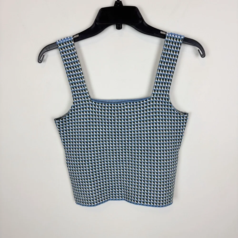 STITCHES & STRIPES Poplar Tank in Cornflower Combo Size S
